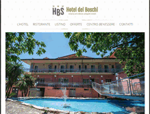 Tablet Screenshot of hoteldeiboschi.net